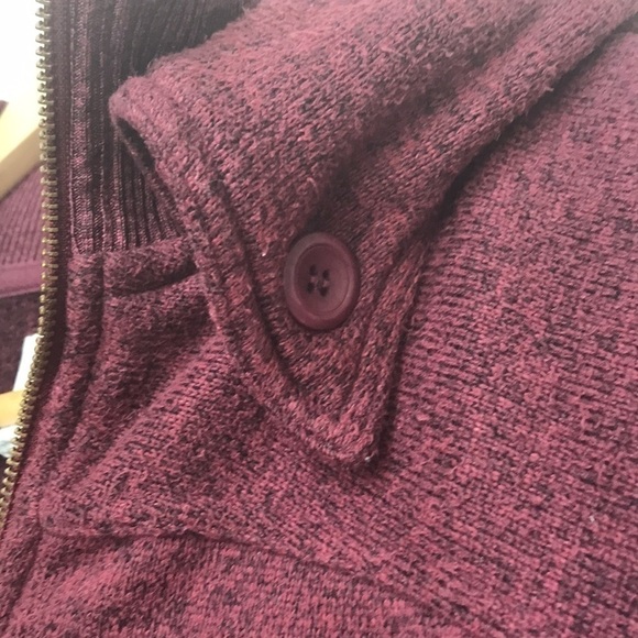 BURTON burgundy full zip hoodie XS - Picture 3 of 14